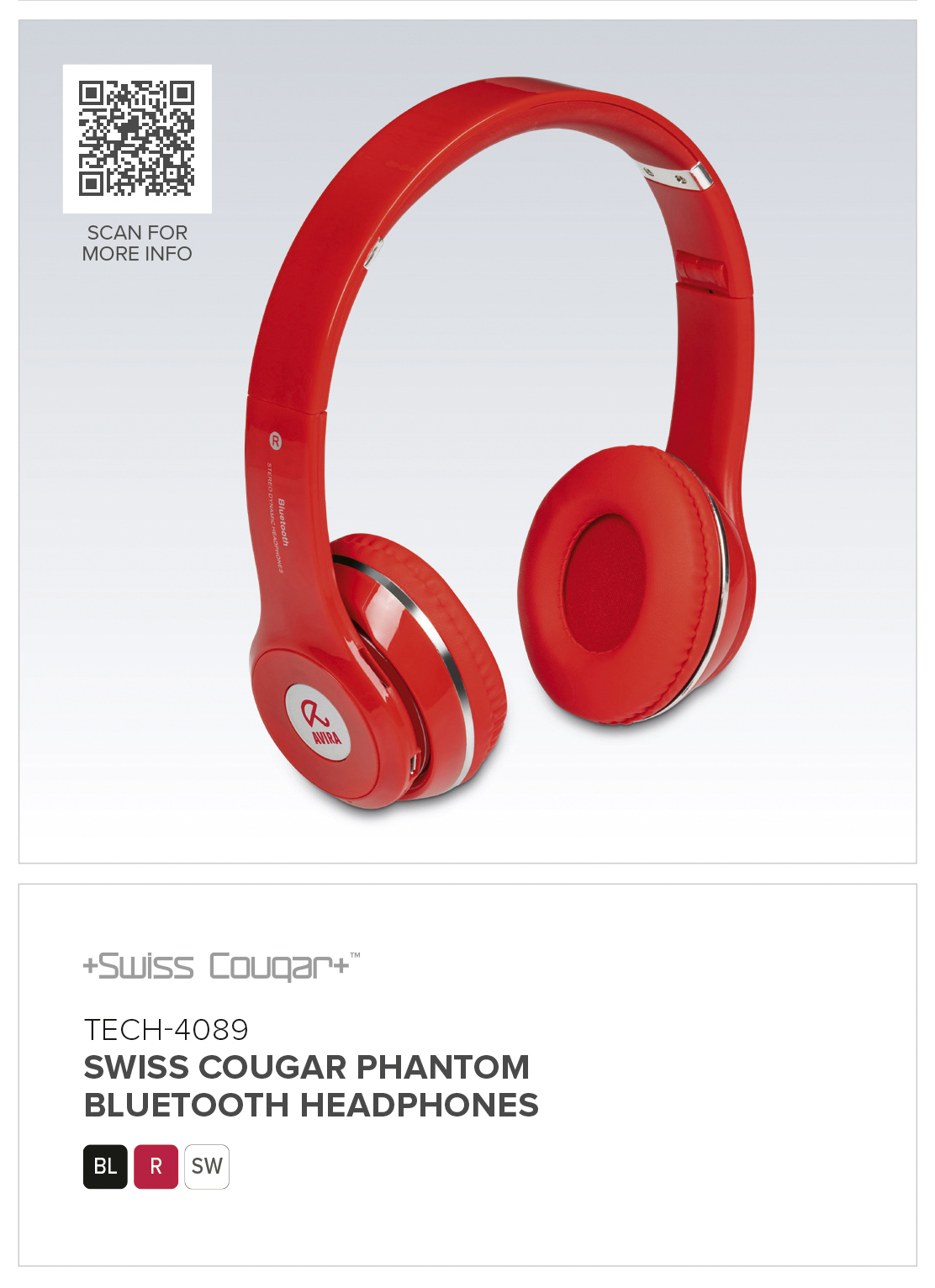 Swiss Cougar Phantom Bluetooth Headphones